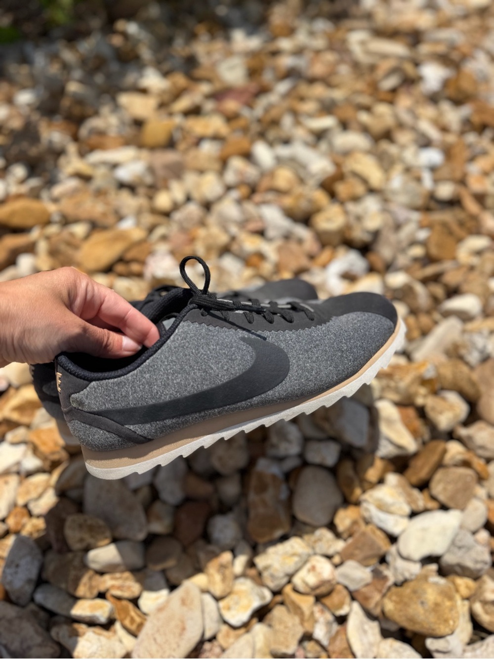 Nike women’s Gray and Black Cortez Ultra Sneakers